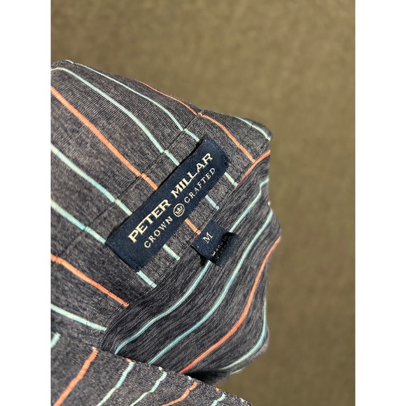 Peter millar scotty cameron fined milled putters polo shirt mens medium striped - Picture 4 of 8